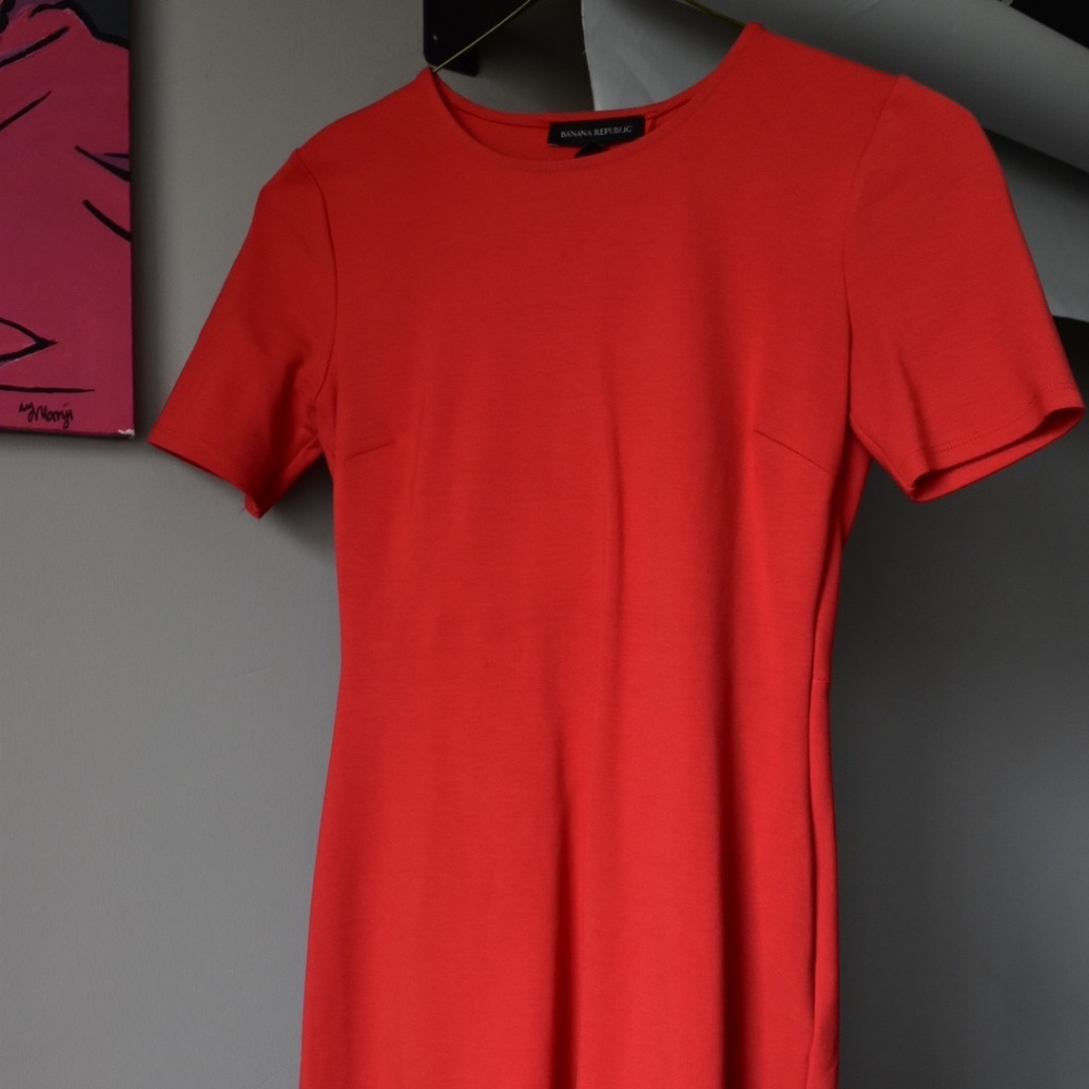 Banana republic red dress